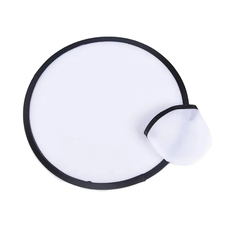 25cm Sublimation Polyester Round Foldable Pop Disc Fan Photo Frame for School/Sport/Party/Wedding/Christmas Game Playing Use