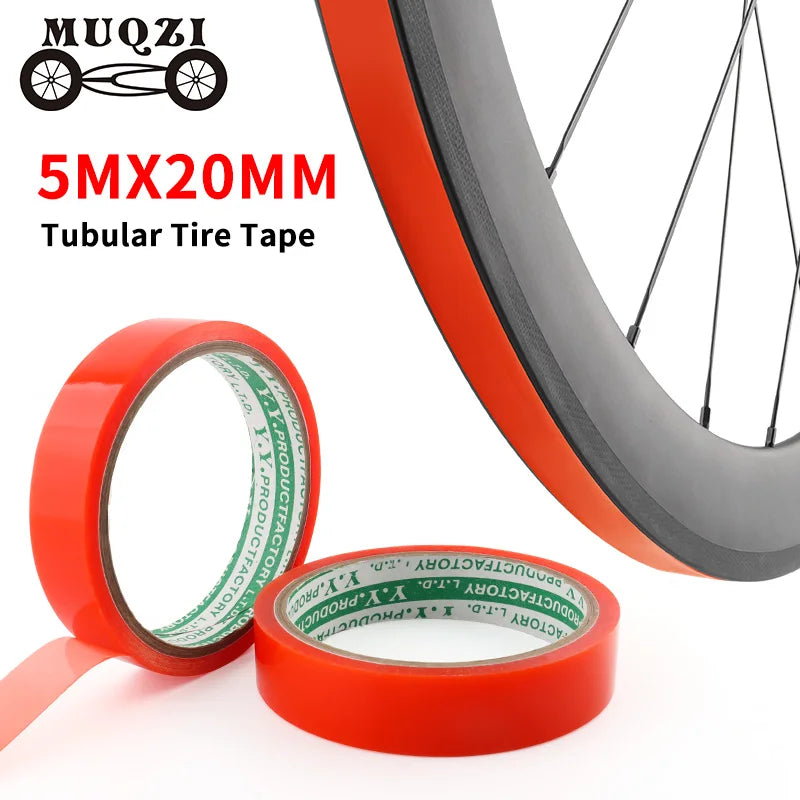 MUQZI Tubeless Rim Tape Width 20mm Double-Sided Rubber for Mountain Road Fixed Gear Bicycle Wheel Carbon Wheelset