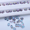 Oval Shape 5x3mm ~ 10x8mm Faceted Cut Natural Loose Gemstones Good Quality Rainbow Natural Mystic Topaz