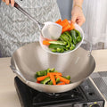 Stainless Steel Wok Pan Wholesale Kitchenware Cookware Stainless Steel Fry Pan Induction Frying Pan