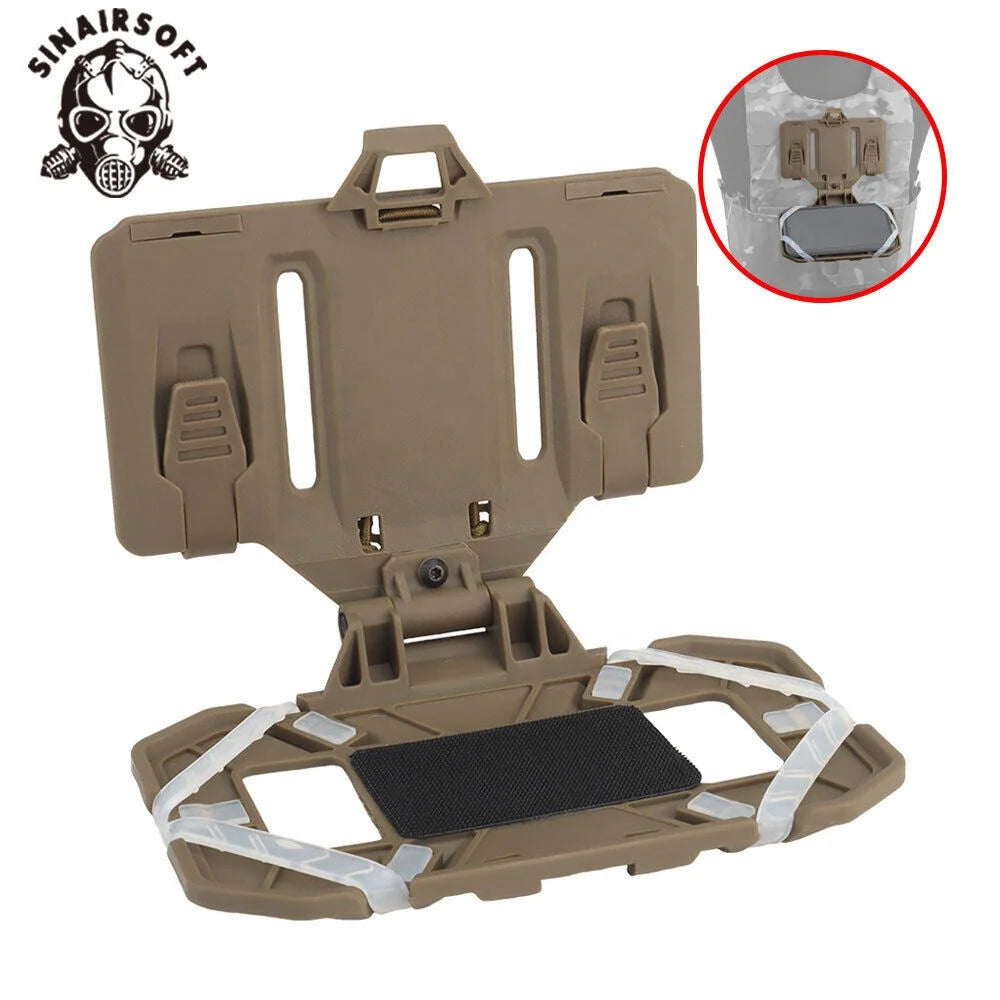 Tactical Vest with Front Folded Navigation Board and Mobile Phone Holder Admin Bag Personal Defense Equipment