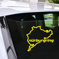 Nurburgring Map Sticker Window Glass JDM Laptop Bumper Decal Vinyl Sticker Gift Bumper Die Cut Decals Latop Window Glass