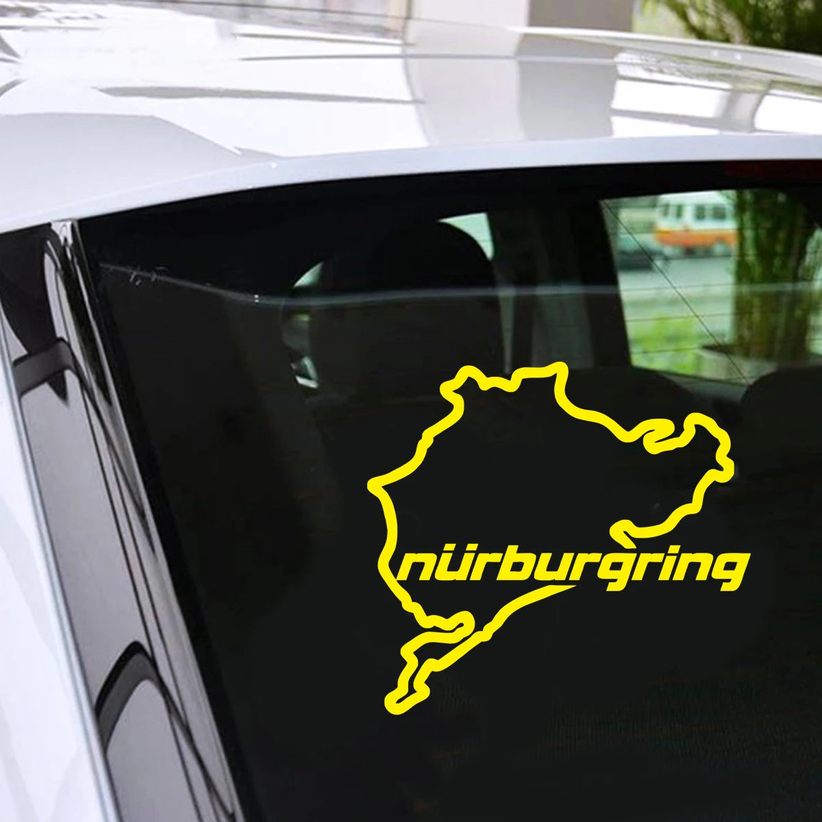 Nurburgring Map Sticker Window Glass JDM Laptop Bumper Decal Vinyl Sticker Gift Bumper Die Cut Decals Latop Window Glass