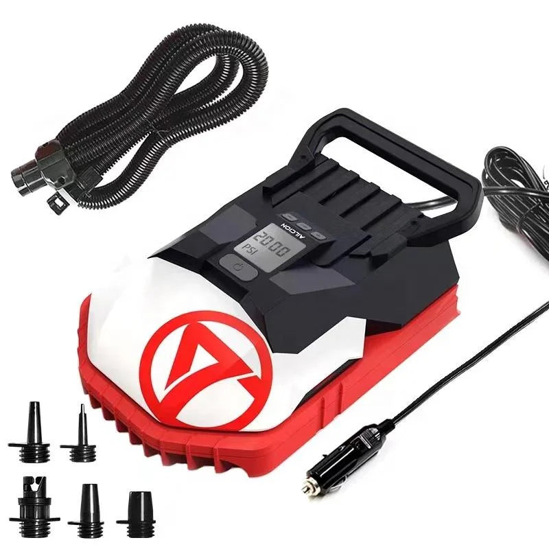 Hot Sale 12V Electric Air Pump for Surfboard and Boat PVC Material Wholesale Electric Paddle Board Pump for Water Sports