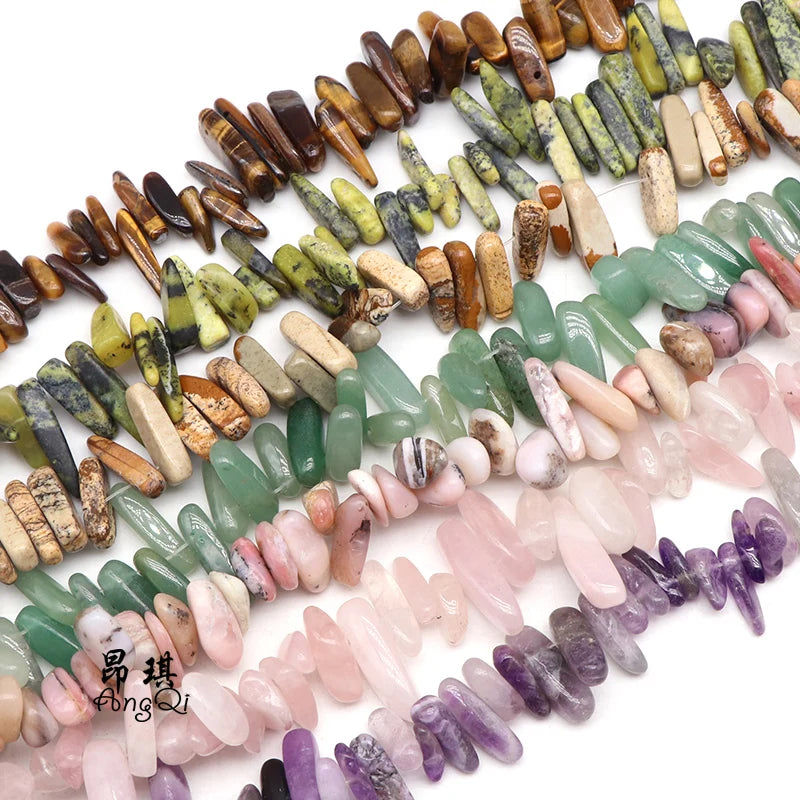 Wholesale 15-23mm Irregular Natural Gemstone Chip Beads Amethyst/Picture Jasper/Crystal Chip Gemstone Beads for Jewelry Making