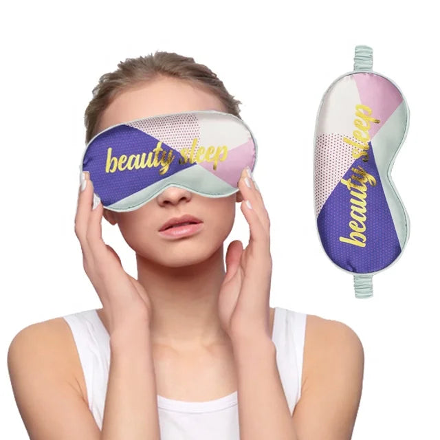 Blindfold Satin Eye Mask Adjustable Strap Elastic Strap Soft Travel Silk Eye Mask Sleep Eye Patch