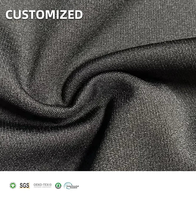 Sustainable Stretch Breathable Knit Bamboo Recycled Polyester Spandex Ponte De Roma Fabric for Apparel Garment