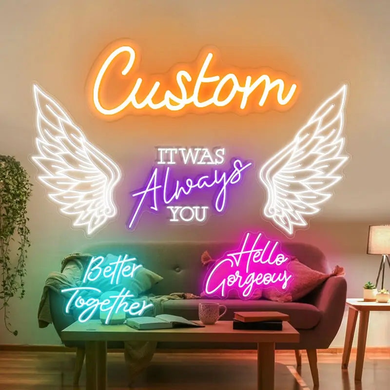 Winbo Dropshipping Custom Led Light Neon Sign Room Home Party Supplies Decoration Free Design Thunder LED Neon Sign Custom logo