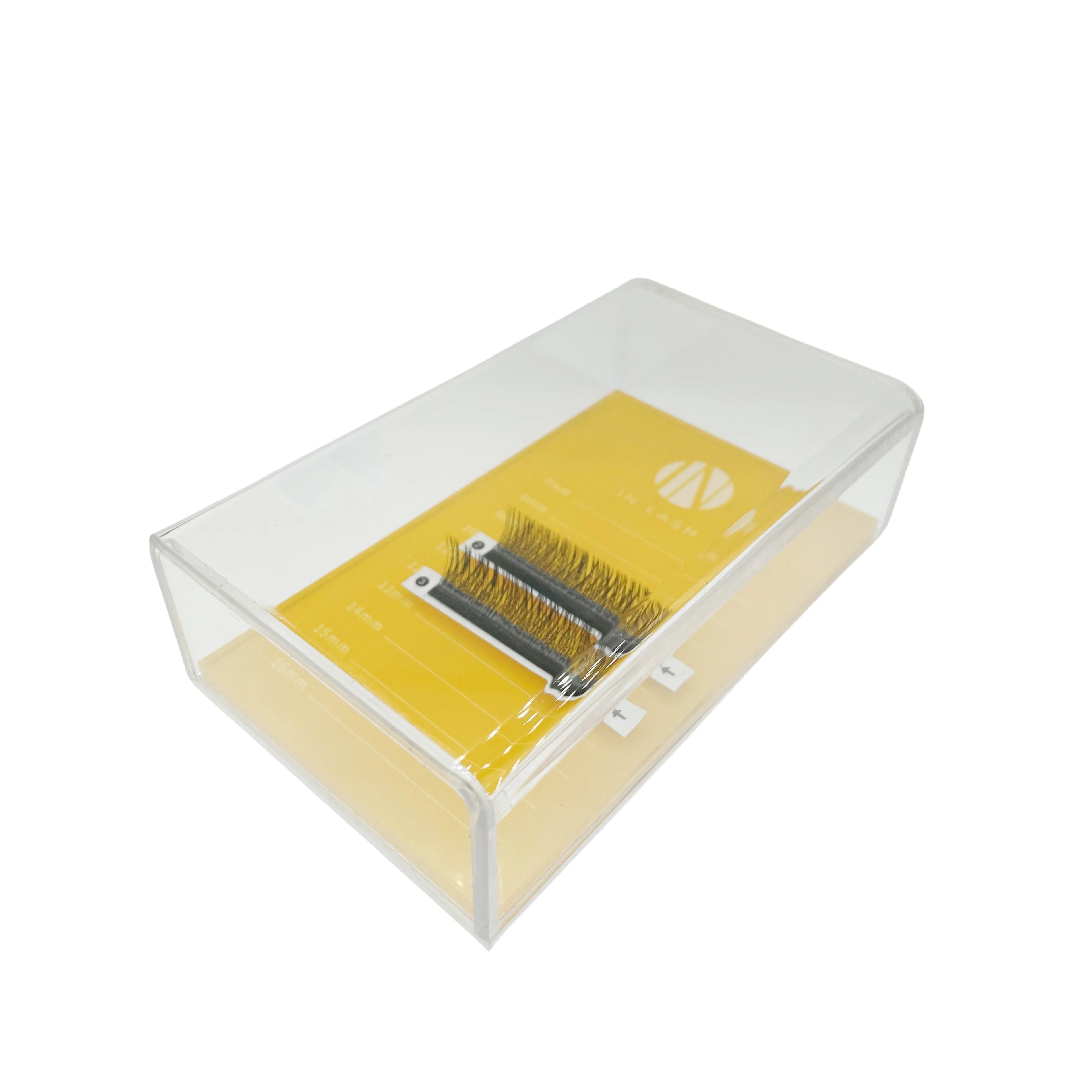 High Quality Custom Logo Eyelash Extension Organizer Cover Acrylic Plastic Tile for Makeup Wholesaler Packaging in Boxes