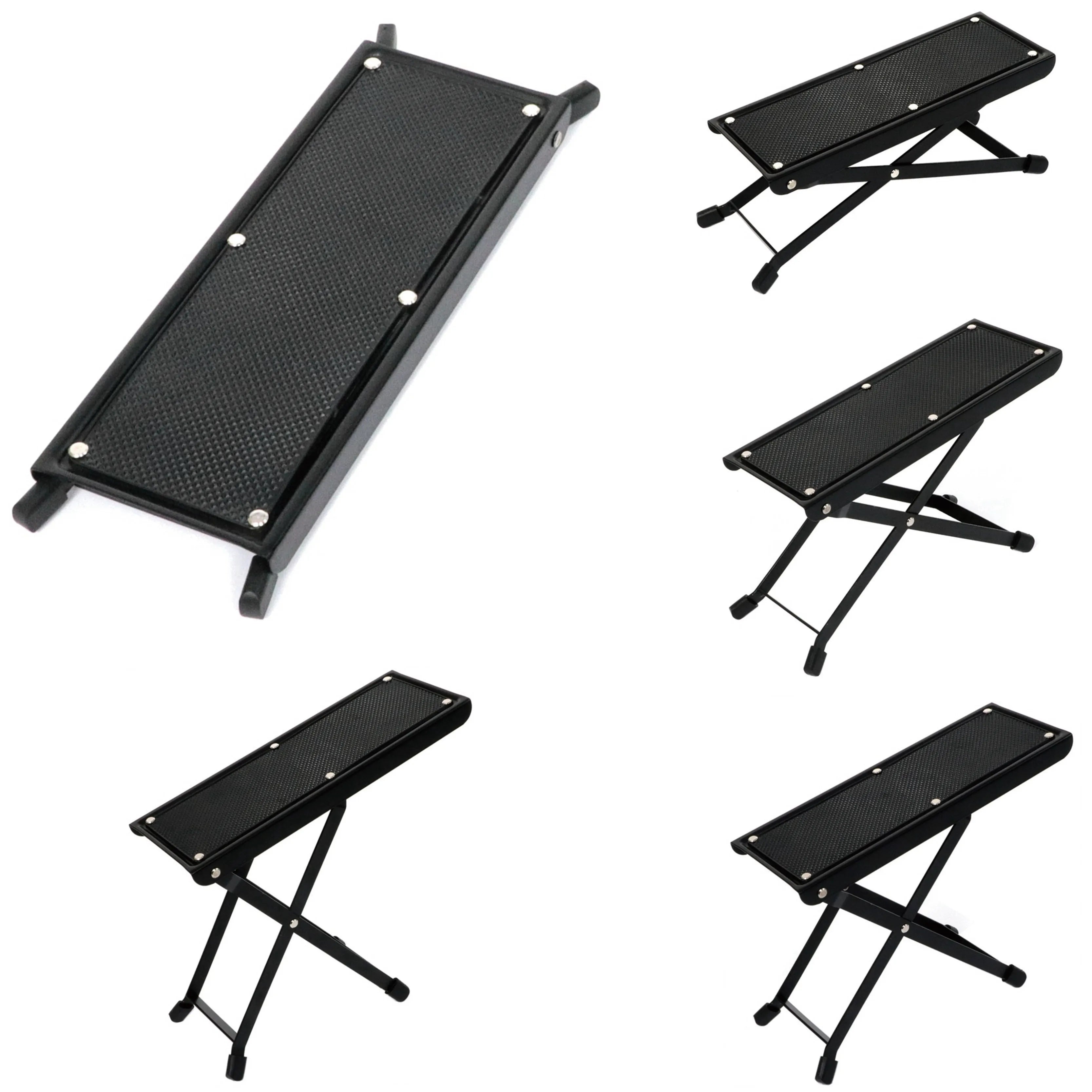 Wholesale Adjustable Guitar Foot Rest Strong Metal 4 Heights Guitar Foot Stool
