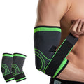 Golfer Elbow Arm Compression Support Sleeve Tennis Elbow Brace with Adjustable Strap