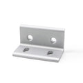 4 Hole 2525 Slotted Inside Corner Bracket CNC Metal Shelf Bracket for Aluminium Profile 3030 4040 6060