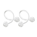 Sterling Silver Earrings Double Full Crystal Ball Indian Lip Twisted Piercing Wholesale Jewelry Earrings for Women