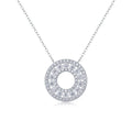 Hot Sale Design Pendant 925 Sterling Silver Chain VVS D 1Ct Moissanite Classic Engagement Adjustable Necklace