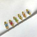 Gaby New Design Turkey Eye Stainless Steel Nose Cuff  Faux Nose Ring Indian Nose Rings Gold Wholesale Body Jewelry