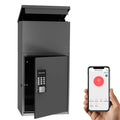 Independent Smart Metal Package Delivery Mail Box Anti-Theft Feature Supporting Five Unlocking Methods Including Remote Phone