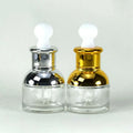 Skin Care Packaging Essential Oil Bottle Gold Short Glass Dropper Bottle