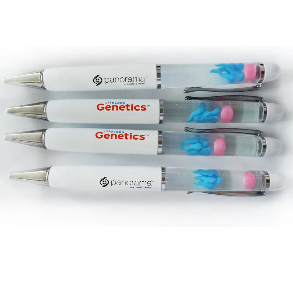 Best Selling High Quality 1.0mm Customized Logo Print Floating Pen Sperm Egg Floater Liquid Ballpoint Pen Made Durable Plastic