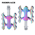 RIDERACE Cycling  Folding Bike Aluminum Alloy Non-slip Pedal MTB Road Riding Sealed Bearing BMX Universal Bicycle Pedal