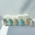 DIY 3D  Wave Mesh Easter Egg Candle Mold Mould Christmas Big Bubble Silicone Mold Candle Mousse Cake Mold