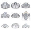 Custom Jewelry Manufacturer 925 Sterling Silver Ring Micro Pave Cubic Zirconia Women Engagement Ring Wholesale Suppliers MegaBDM