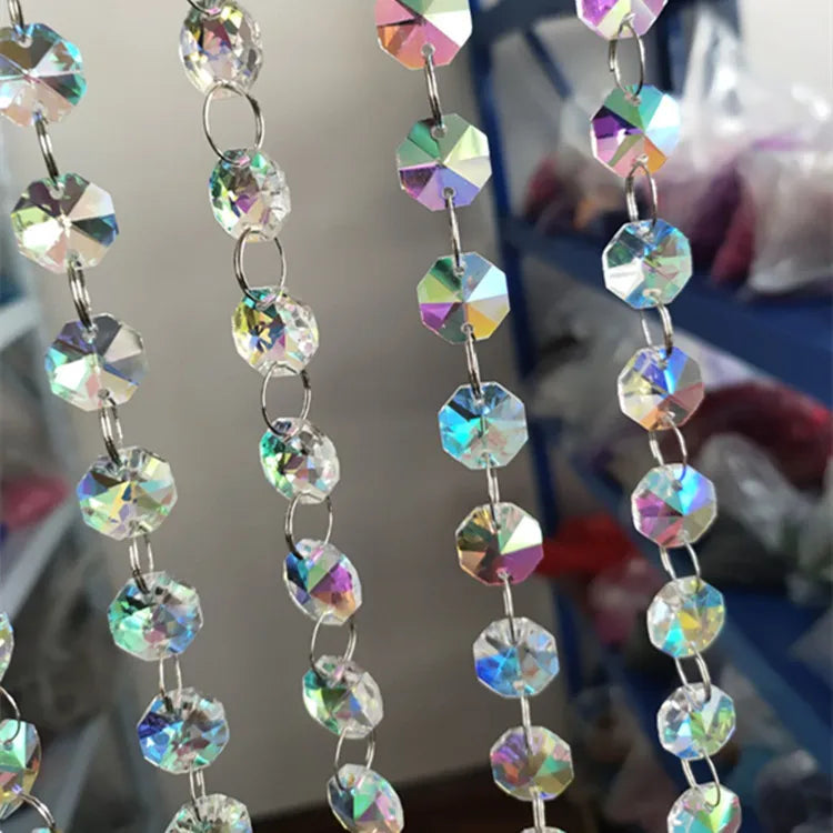 Hanging ab Crystal Garland Chain Garland ab Crystal Garland Bead Chain MH-12612