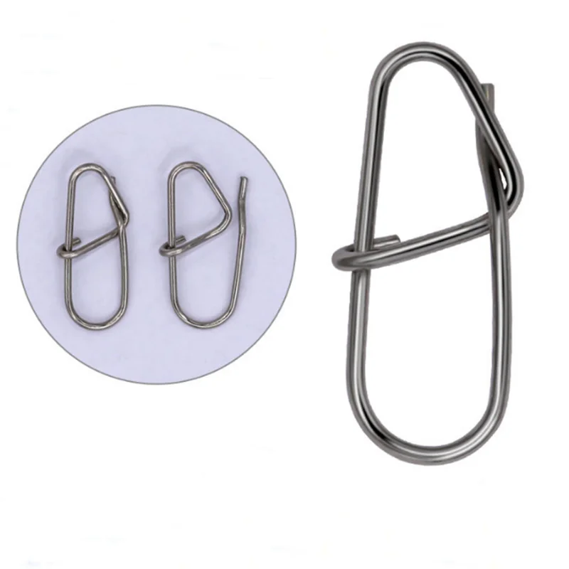 Enhanced Pin Stainless Steel Fishing Connector for Lake and Ocean Boat Fishing 15mm Lure Accessories