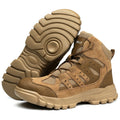 Stock Anti-Blocking Anti-Smashing Impact Resistance Safety Shoes Boots Suede Leather Mesh Steel Toe Breathable PU Winter Autumn