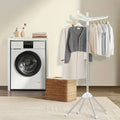 Multifunctional Standing Type Foldable Laundry Drying Rack  Rotatable Hanger Arms for Bathroom Home & Outdoor Space Travel Use