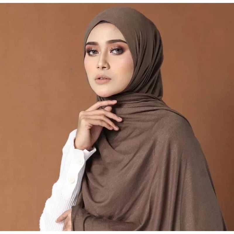 Wholesale Loriya Comfortable Soft Muslim Hijab Scarf Arab Islamic Women Hijab Skinfriendly Jersey Hijab Scarf 26 Colors