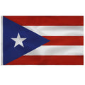 For 90x150 cm Waterproof Eco-Friendly Portable Polyester Screen Printed Puerto Rican Flag Pennant