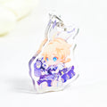 Custom Design Plastic Acrylic HD UV Printing Keychains Transparent Clear Charms Anime Character Custom