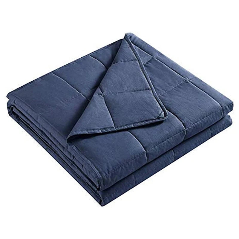 Weighted Blanket Heavy Blanket Cotton Fabric Premium Glass Beads Calm Sleep Weighted Blanket