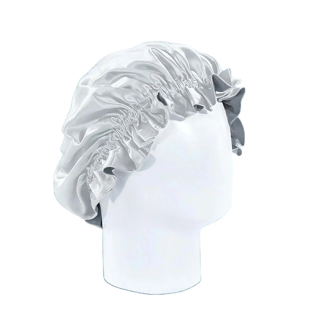 Luxury Satin 19mm  Silk Turban-elastic Band  Designer Headbands and Bonnets