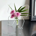Clear Acrylic Butterfly Vase Acrylic Frame Art Deco Vase Decoration of Consoles and Various Desktops House Gifts
