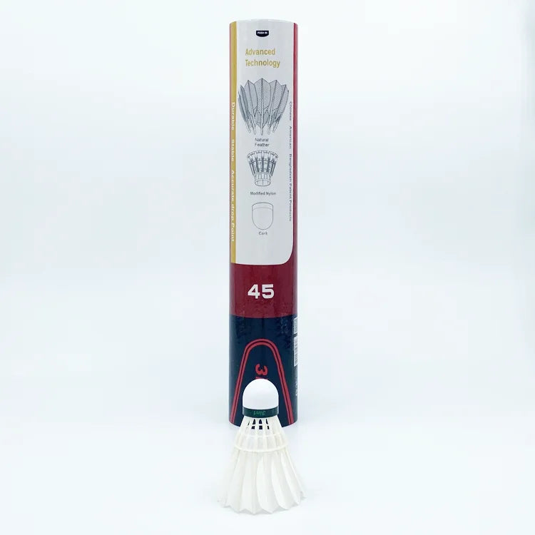 Goose Feather D45 Badminton Shuttlecocks 3in1 Shuttlecock Good Quality High Durability and Stability