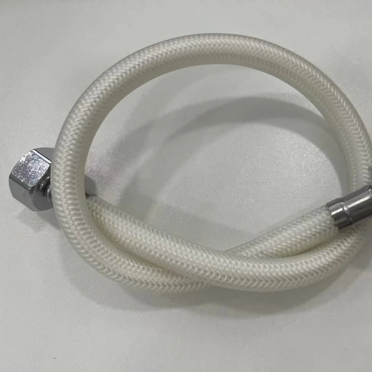 Water Inlet Braided Pipe PVC Hose 4-point Faucet Toilet Water Heater Double-head Connection Pipe