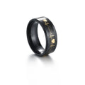 Ring Stainless Steel Promise Heartbeat Glowing Couple Ring Jewelry for Men Women