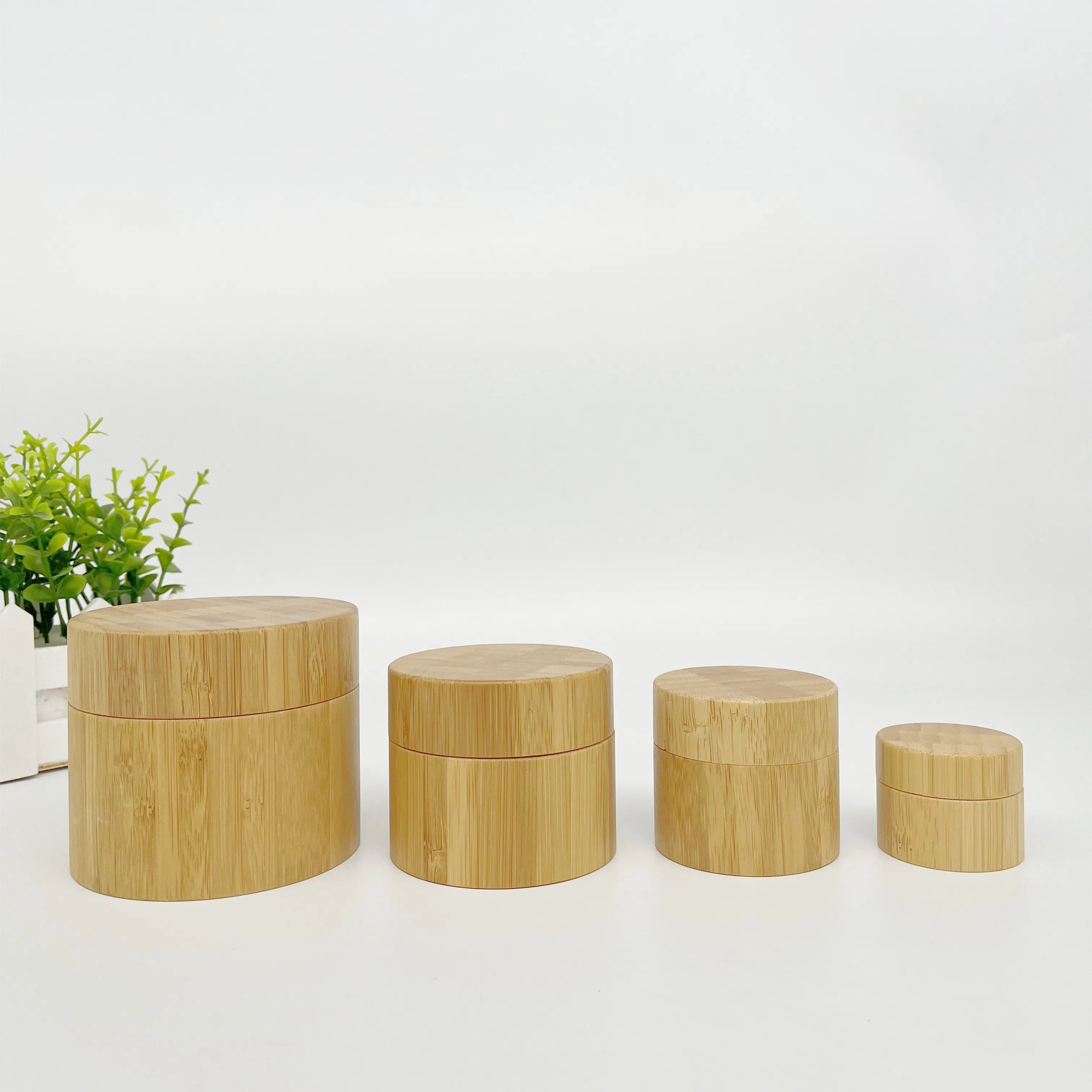 15ml 30ml 50ml Lotion Bottle Cosmetic Glass Bamboo Jar Set with Bamboo Pump/cosmetic Bamboo Wooden Serum Cream Pump Bottles