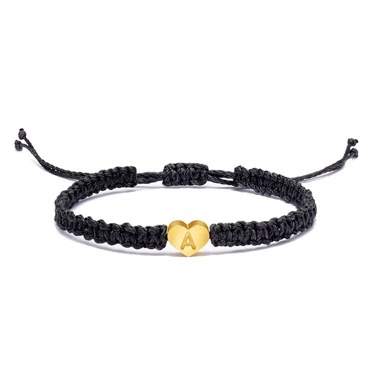 SC Graduation Adjustable Manmade Gold Bracelet Greatest 26 Letter Bracelets Initial Heart  Bracelets for Women Teen Girls