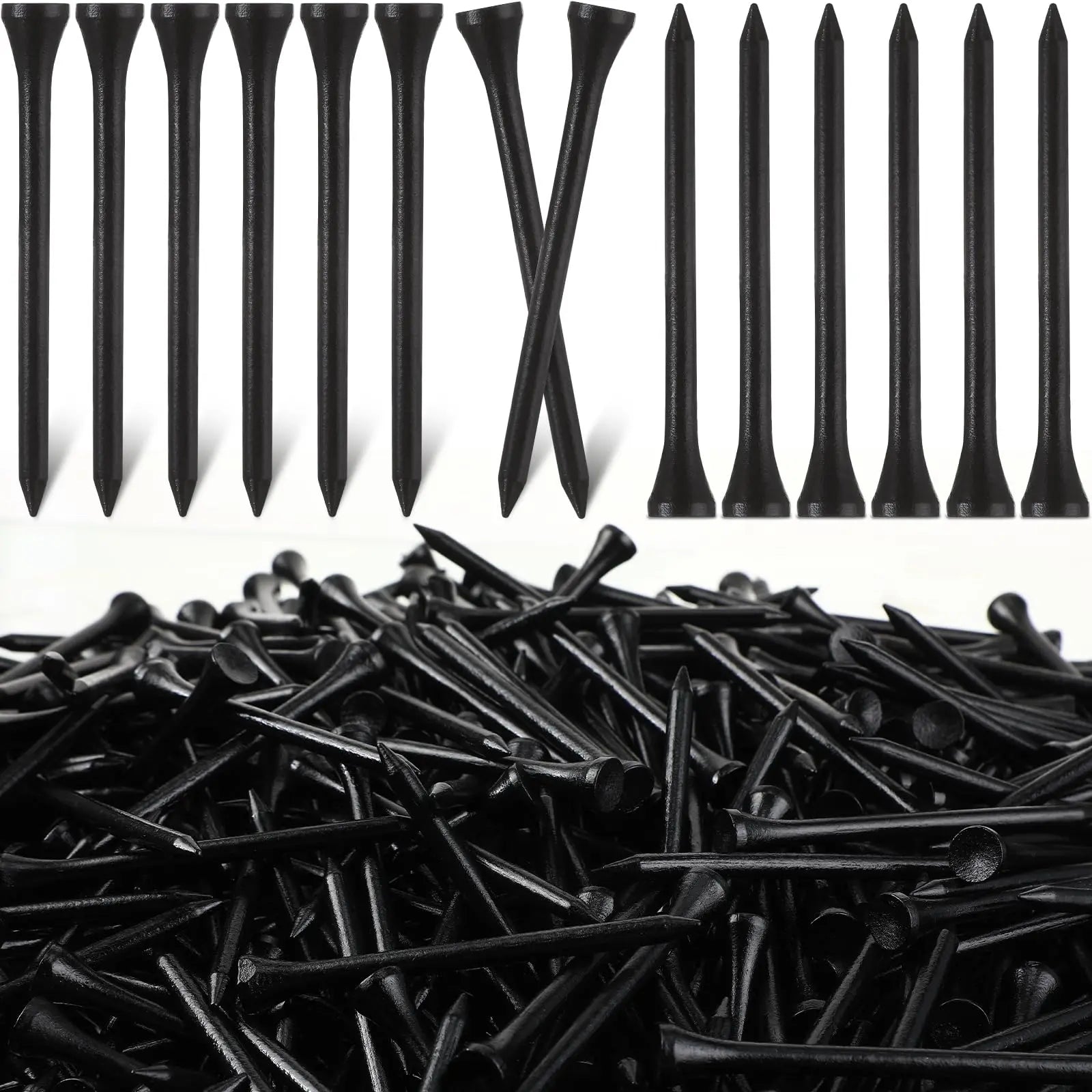 Hot Selling Black Bamboo Golf Tees Various Sizes Factory Direct Supply