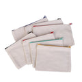Eco Friendly Canvas National Embroidered Drawstring Reusable Zipper Multicolour Cosmetic Makeup Pouch