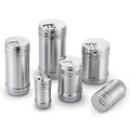 Adjustable Holes Spice Shaker Spice Bottle Jar with Lid Round Stainless Steel Salt and Pepper Shakers Spice Packaging Container