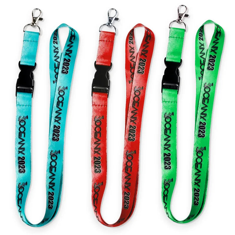 Custom Breakaway Sublimation Lanyard Designer Printing Polyester Lanyard Neck Strap With logo