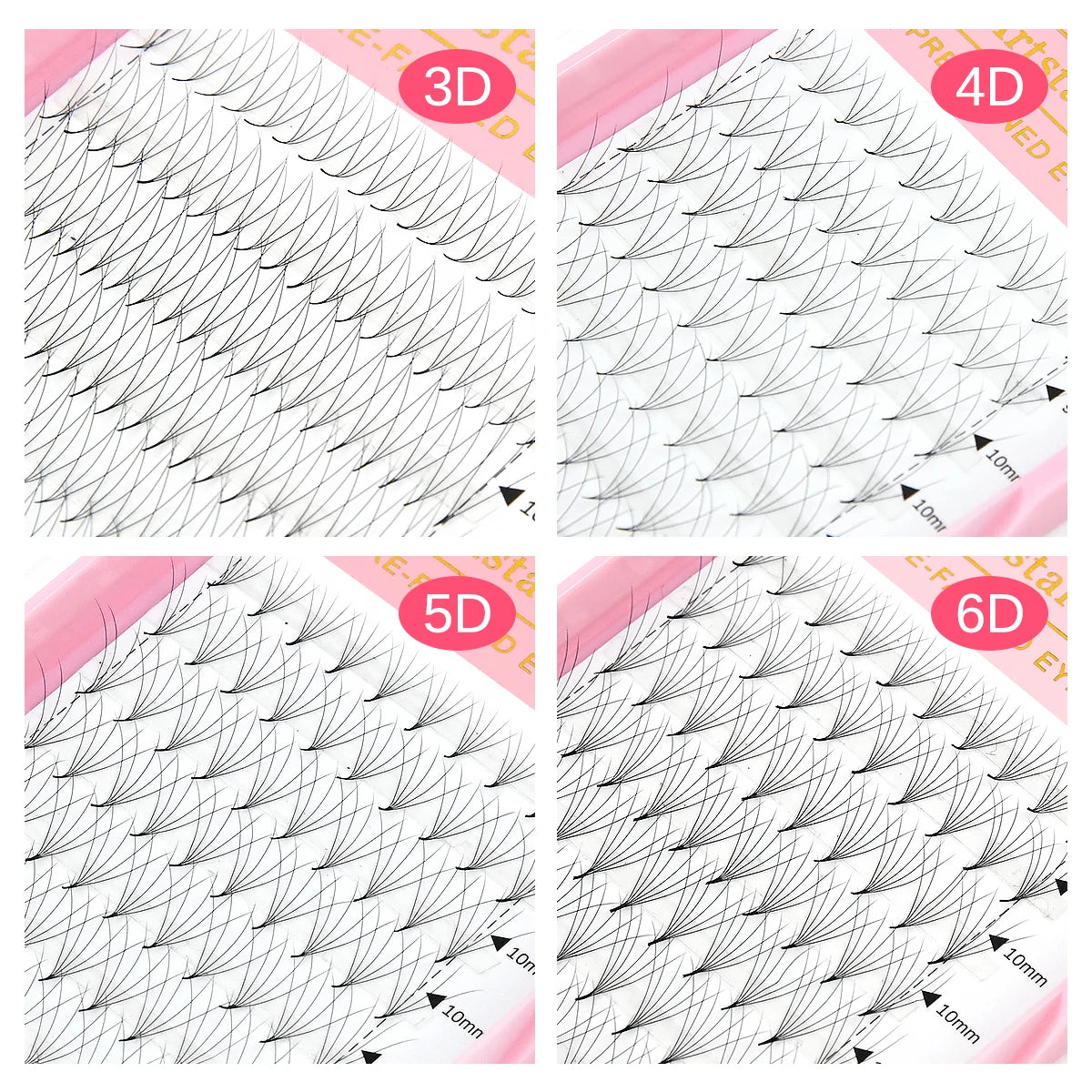 Handmade Premade Synthetic Eyelash Extensions 3D 4D 5D 6D Lash Fans with Pointy Base and Volume Lashes Wholesale Availability