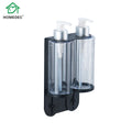 Wall-Mounted ABS Double Soap Dispenser with Shampoo Conditioner & Shower Gel for Hotel Bathroom (Modern Design)