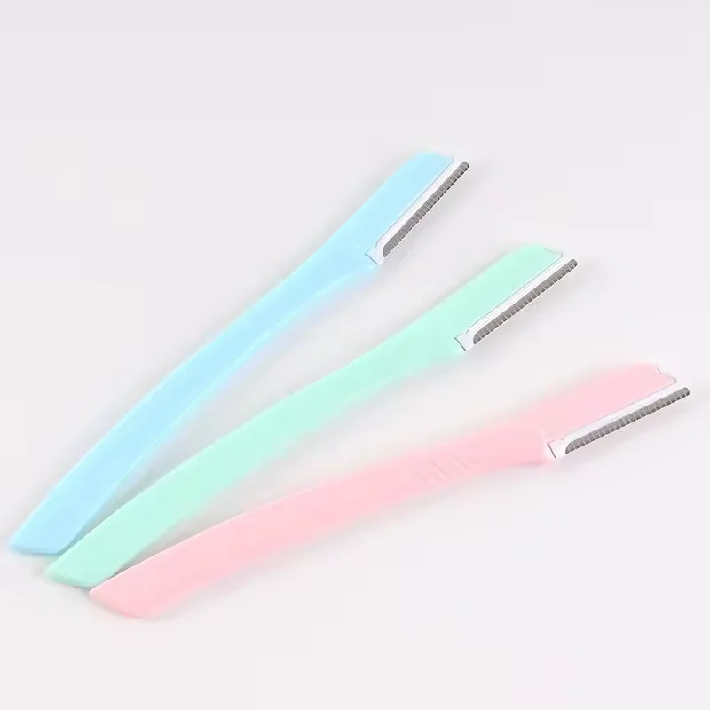 Facial Beauty Tool Eyebrow Razor Hair Removing Shaver Plastic Handle Grooming Trimming Eyebrow Trimmer