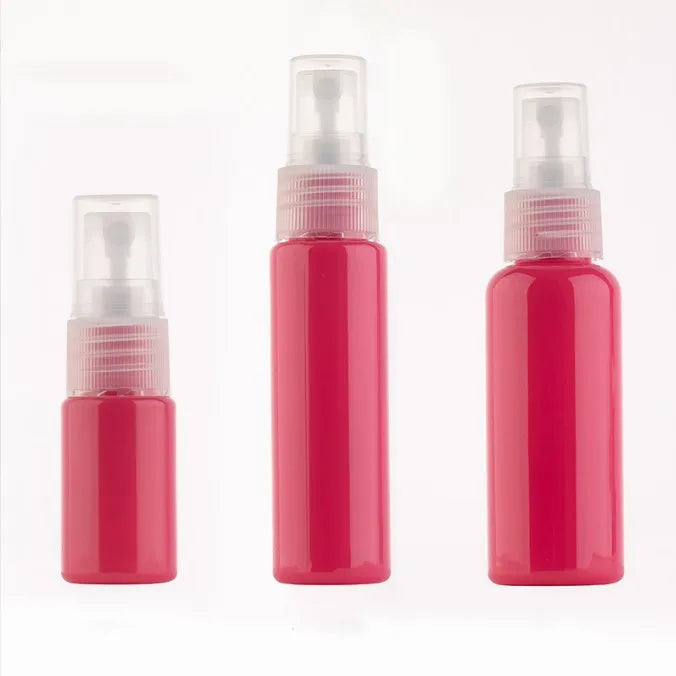 Factory Cheapest Perfume Oil Facial Toner Refillable Plastic Spray Bottle pink Blue Green Red Empty Perfume 10ml Spray Bottle