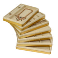SKQ Custom Luxury Jewelry Display Trays Fillet Design Suede Jewelry Display Pad for Necklace Earring Bracelet