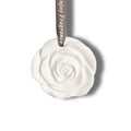 New Design FinRu Wholesale Hanging Rose Shaped Porcelain Car Air Freshener Scented Ceramic Aroma Plaster Essential Oil Diffuser